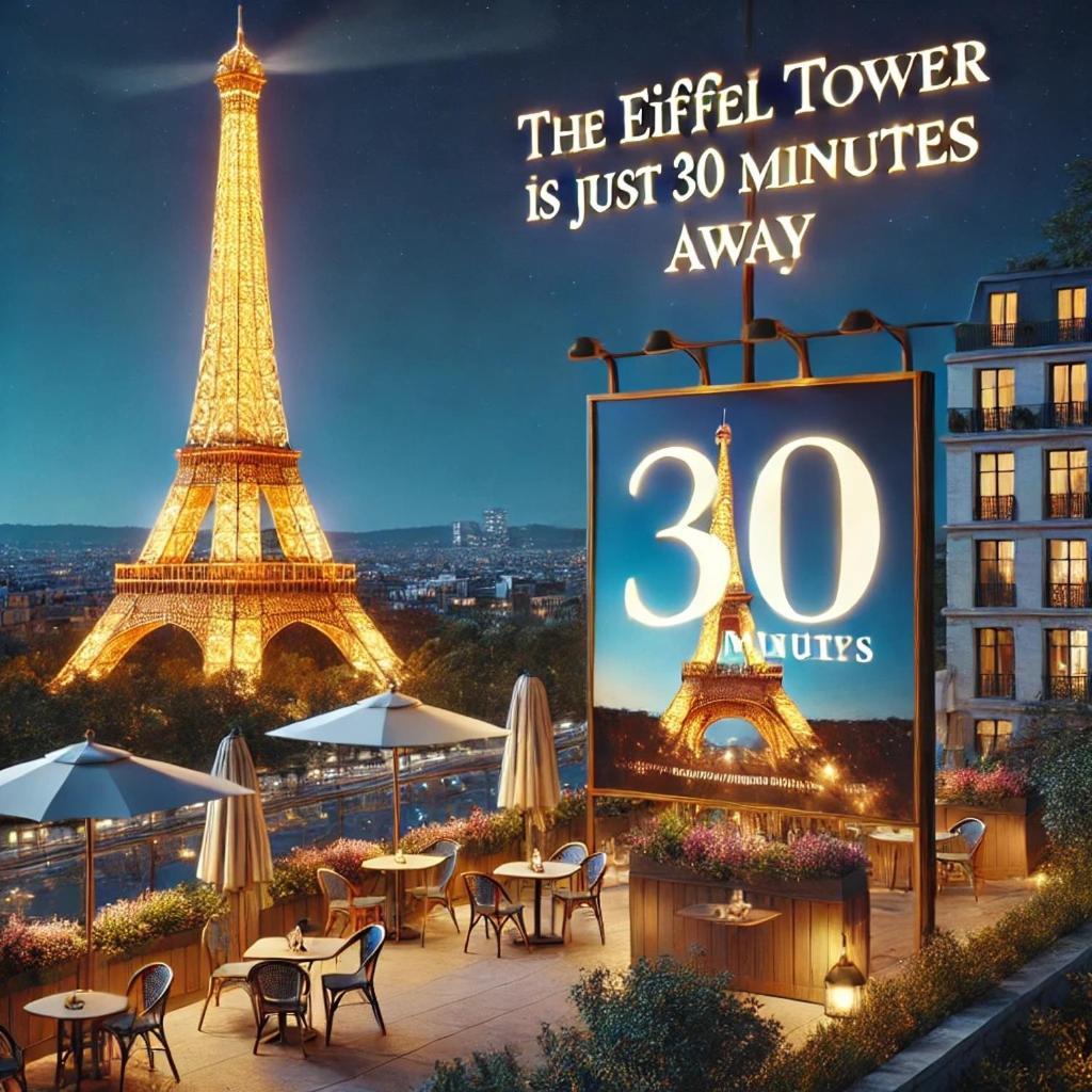 La Maison Est Situee En Face De La Gare Bondy Luaran gambar